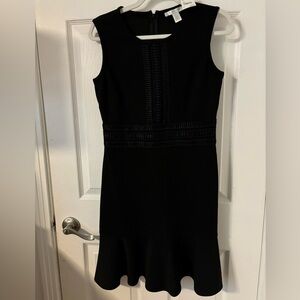 Embroidered Black Dress